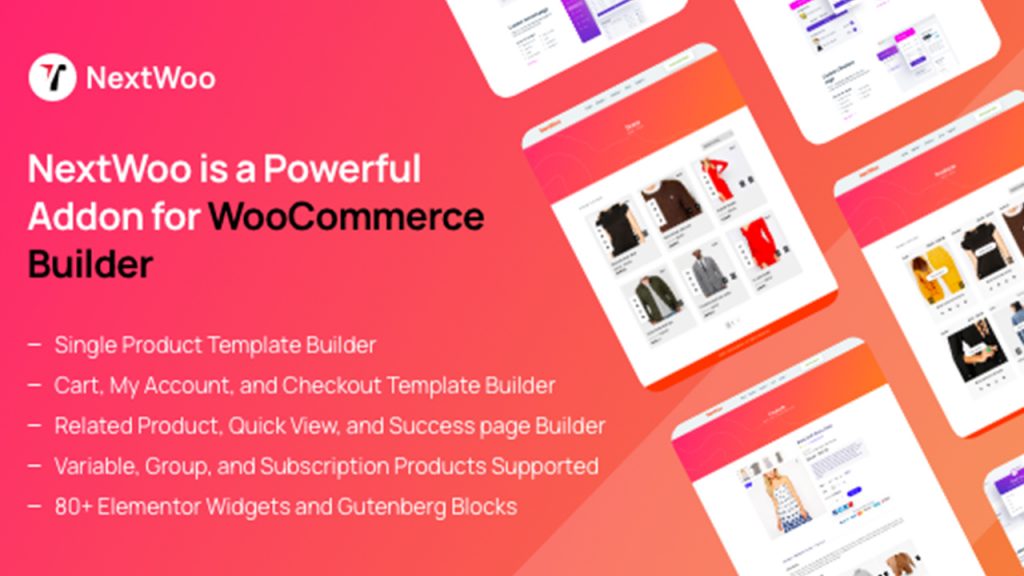  NextWoo provides the services for build woo-commerce templates with its editor flexibility Elementor & Gutenberg. 