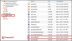 How To Edit Wp-config.php File In WordPress - ThemeDev
