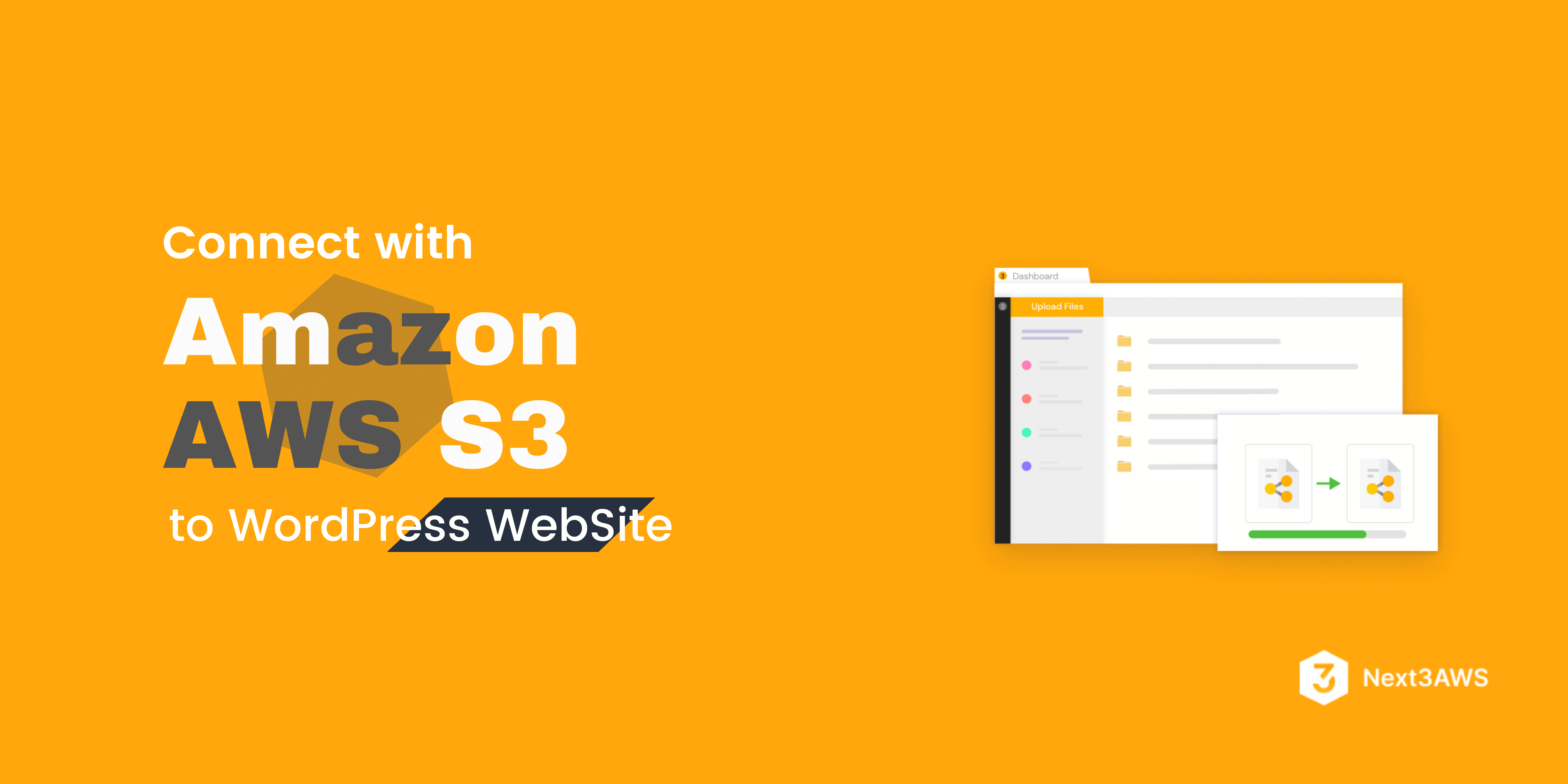 How to connect the Amazon s3 store with plugins to WordPress Website