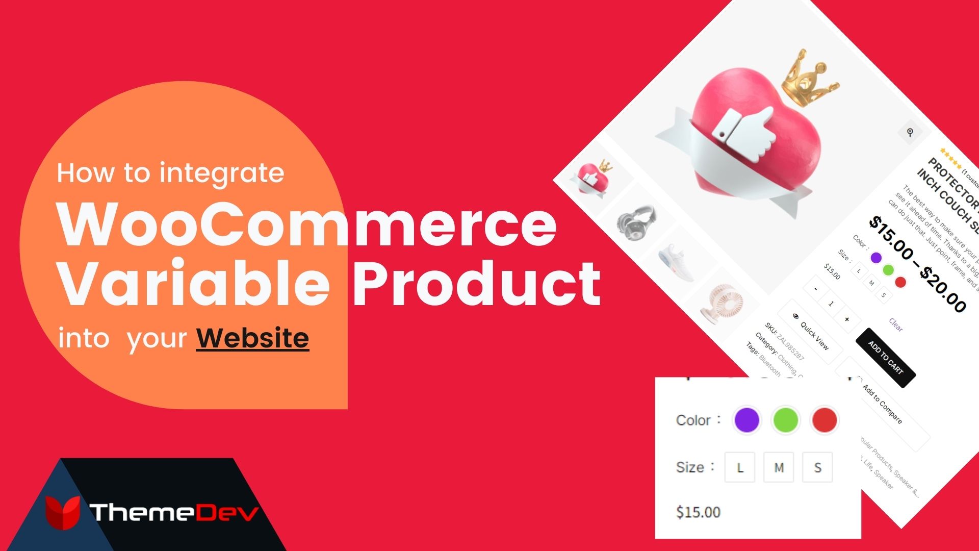 How to Integrate WooCommerce Variable Products into your Website