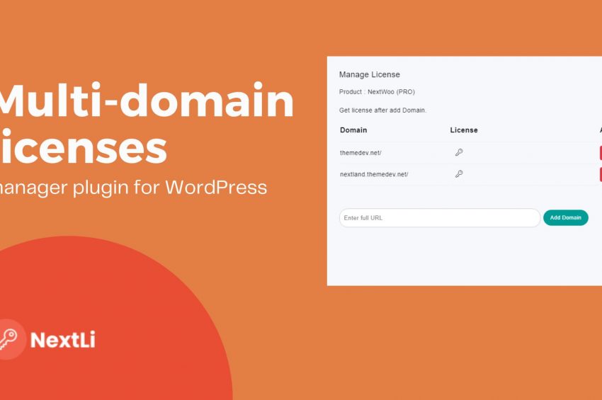 Multi-domain licenses manager plugin for WordPress